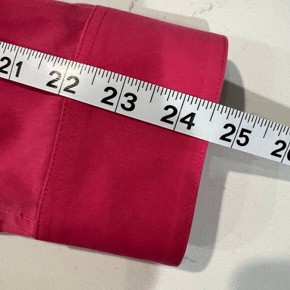 Foxcroft Non Iron Button Up Shaped Fit Top Women’s Size 18W Pink Stretch - Picture 9 of 10